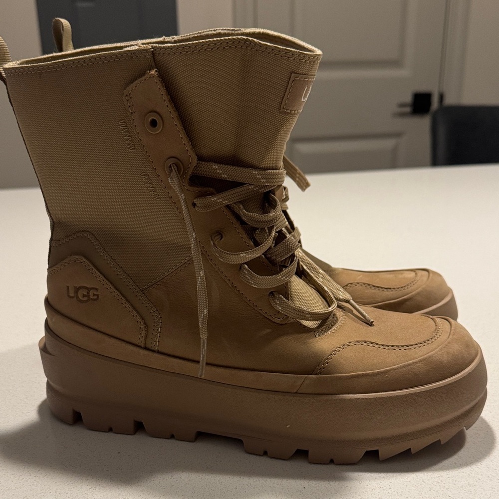 UGG Brown Lace-Up Boots